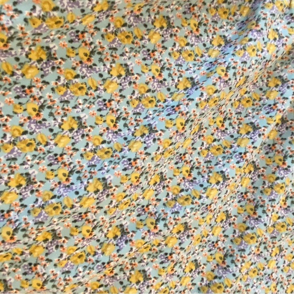 NWT Melloday Women’s Smocked Ditsy Floral Puff Bubble Sleeve Dress Size M - Picture 7 of 9